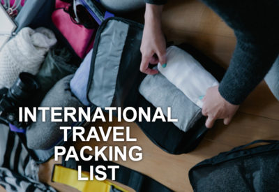 international travel packing list