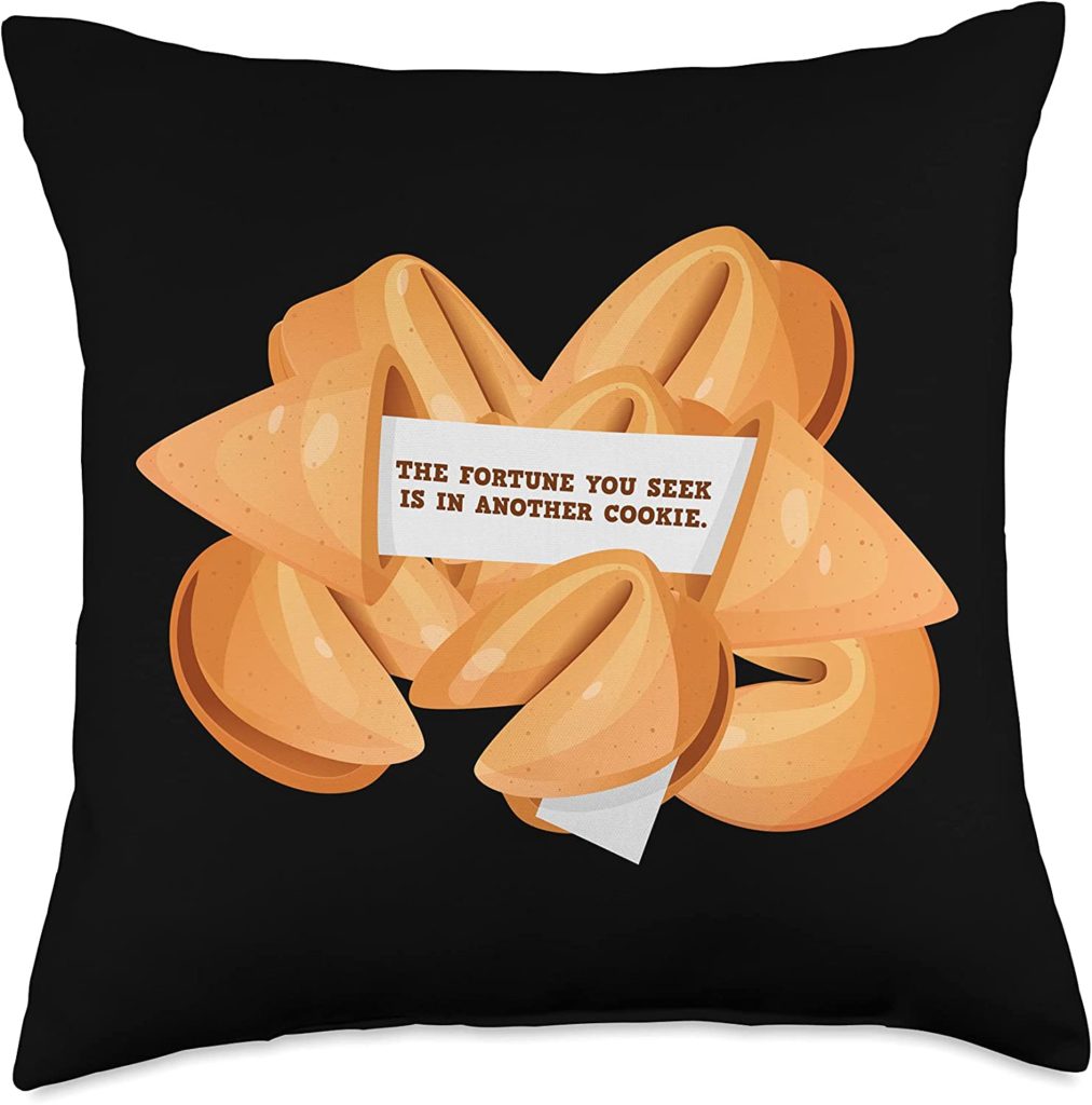 Fortune Cookie Pillow with Message